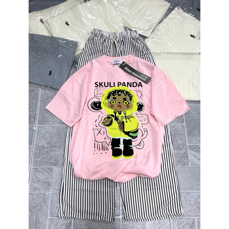 Skuli hồng + kẻ dọc
