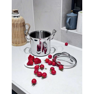 Nồi canh thành cao 14cm [836] inox 3 lớp đúc liền nguyên khối, nấu canh, chiên ngập dầu, kho thịt cá RK836