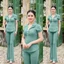 Đồ bộ nữ trung niên ống loe vải thun co giãn, mặc nhà hay đi chơi đều đẹp - cn158