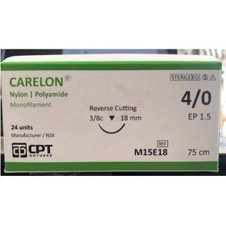 Bán lẻ Chỉ phẩu thuật CPT Nylon 4/0, chỉ nylon 4.0 Mã M15E18