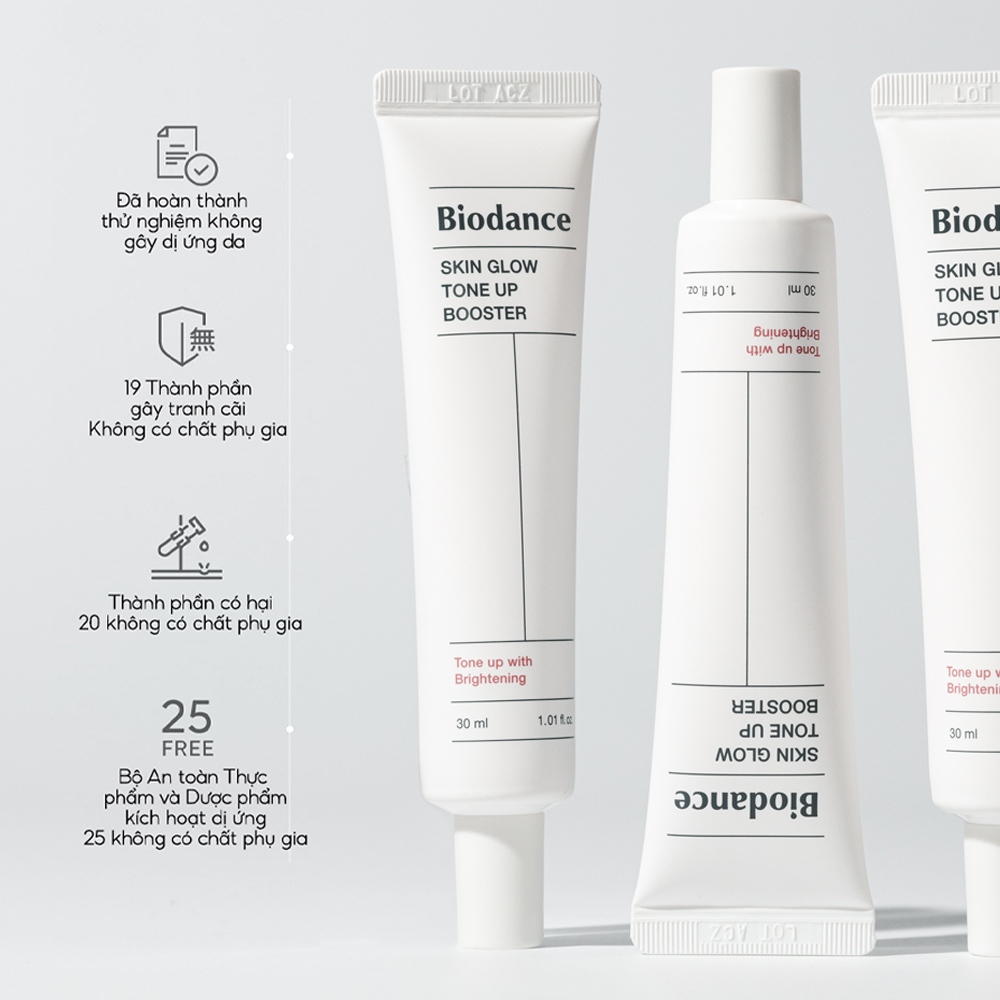 Ảnh BIODANCE Kem Nâng Tone Dưỡng Da Cung Câp Vitamin Giúp Da Trắng Hồng Skin Glow Tone Up Booster 30ml 1