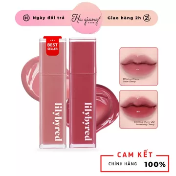 Son Tint Bóng Lilybyred Bloody 19, 20 Liar Coating Tint 19 Calm Cherry, 20 Something Cherry