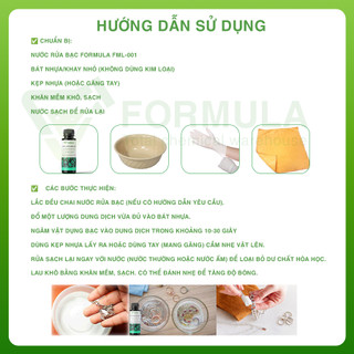 Nước Rửa Bạc 100ml - Dung Dịch Sáng Bạc - An Toàn Với Người Dùng