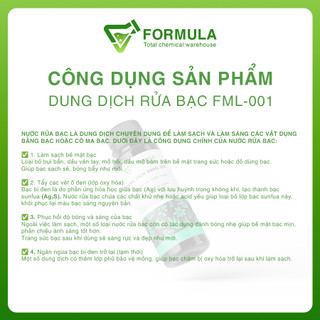 Nước Rửa Bạc 100ml - Dung Dịch Sáng Bạc - An Toàn Với Người Dùng