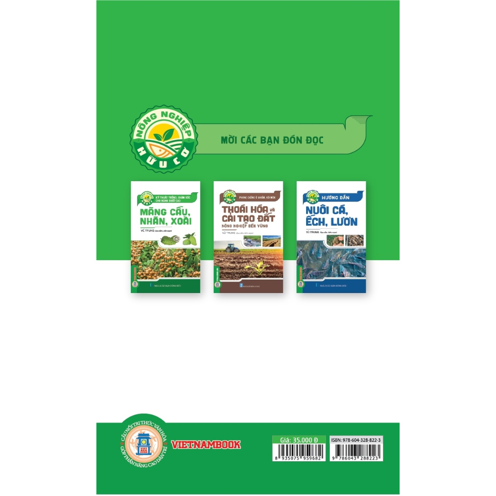 Ảnh Sách - Nông Nghiệp Hữu Cơ - Kỹ Thuật Trồng, Chăm Sóc Cho Năng Xuất Cao Mãng Cầu, Nhãn, Xoài 1