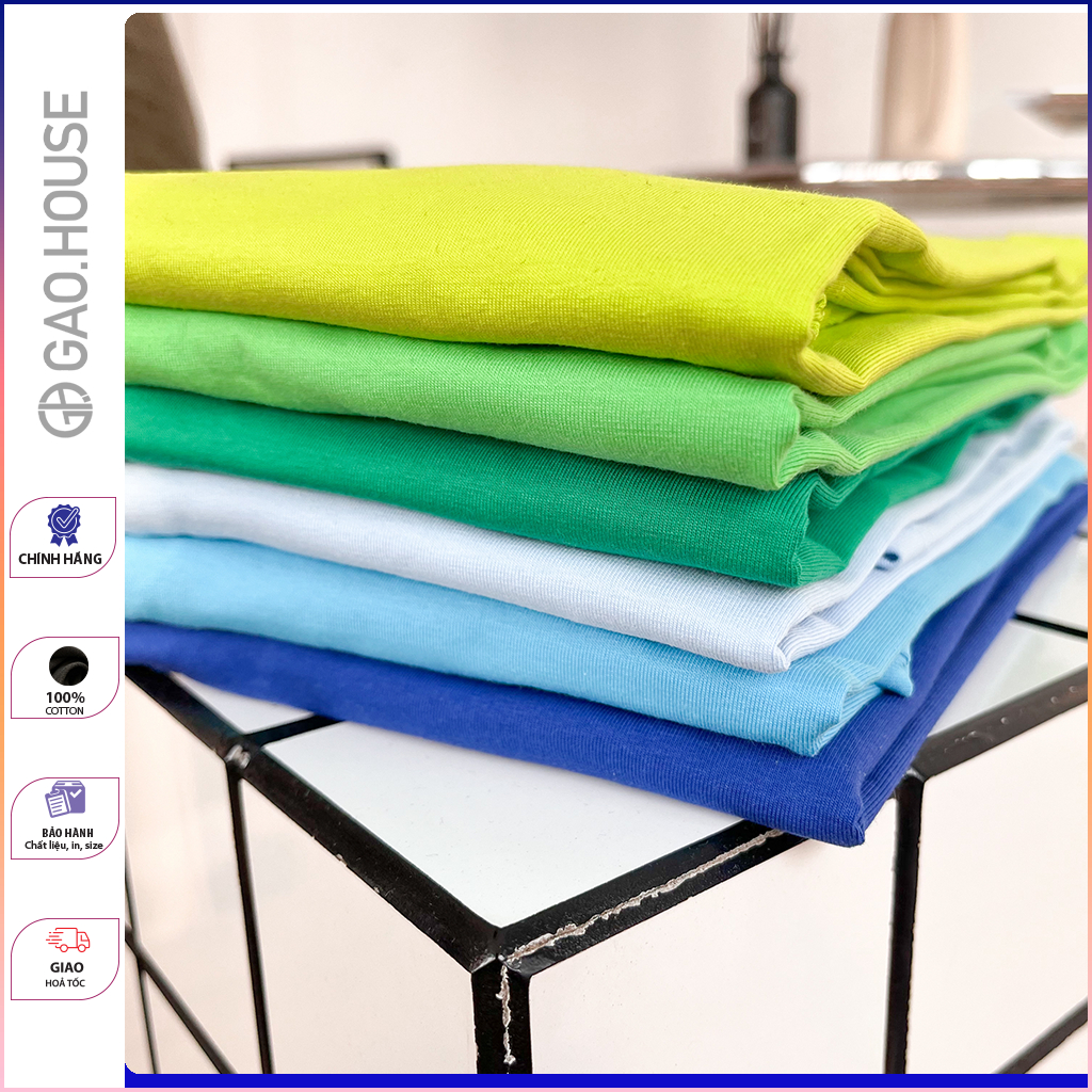 Ảnh Áo nhóm đi biển OVersize sắc màu Gạo House, Áo phông TeaBeach chất thun cotton 100% mát cao cấp N13 1