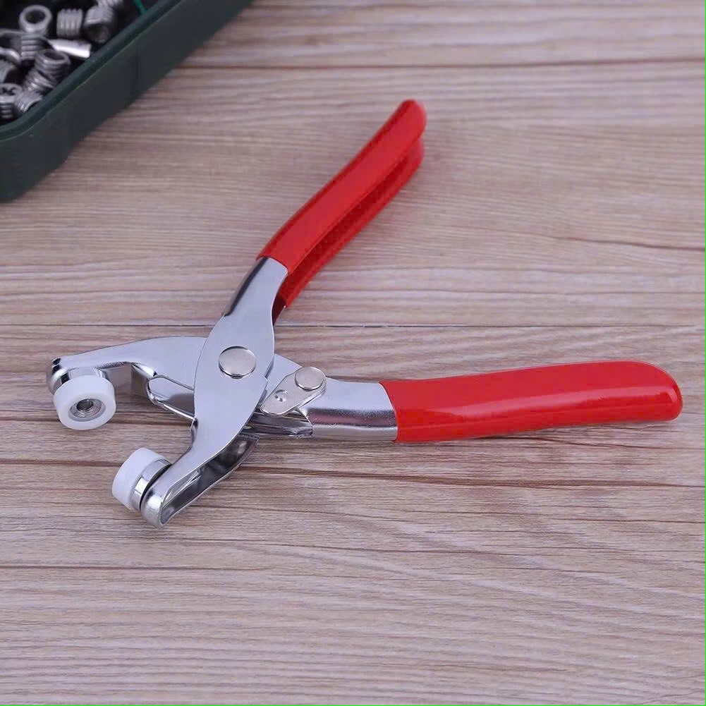 Kìm Bấm Cúc Đầy Đủ Phụ Kiện Đi Kèm,Bộ Kìm Bấm Khuy Kèm 100 Cúc Áo - DỤNG CỤ BẤM KHOEN LÀM ĐỒ THỦ CÔNG TẠI NHÀ