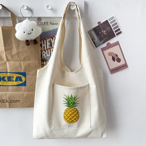 Túi vải Canvas liền thân với BỘ SƯU TẬP HOA QUẢ hàng xinh giá rẻ Túi Tote vải canvas đeo vai phù hợp đi làm,đi chơi