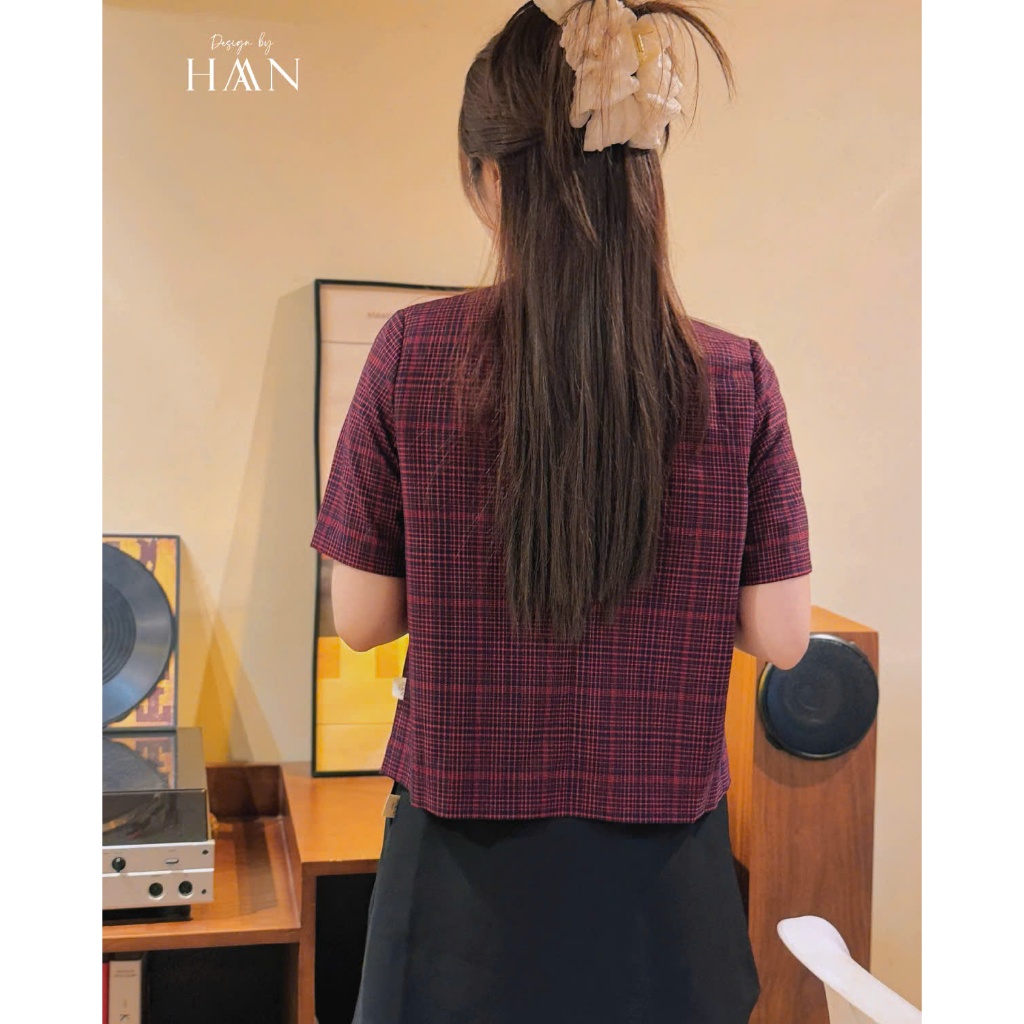 Áo Sơ Mi Nữ Cổ Vest Basic Chất Kate Mềm Mát, Sơ Mi Công Sở Thanh Lịch Trẻ Trung HAAN Design SM210