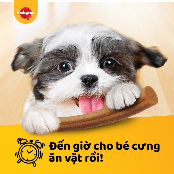 Ảnh Pedigree Schmackos Bánh thưởng dạng que cho chó con - vị Sữa và Trứng - 70g 1