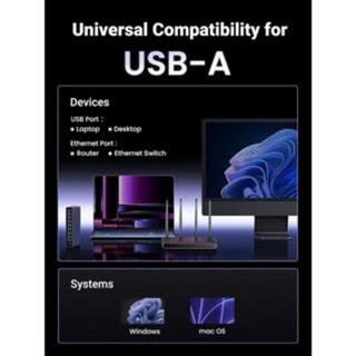 Bộ chuyển đổi USB-A  sang RJ45 2.5 Gigabit Ugreen 25051 vỏ nhôm cao cấp | Bảo hành 18 tháng 1 đổi 1