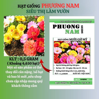 0,5 Gram - Hạt Giống Hoa Mười Giờ Mỹ Kép Mix Phương Nam