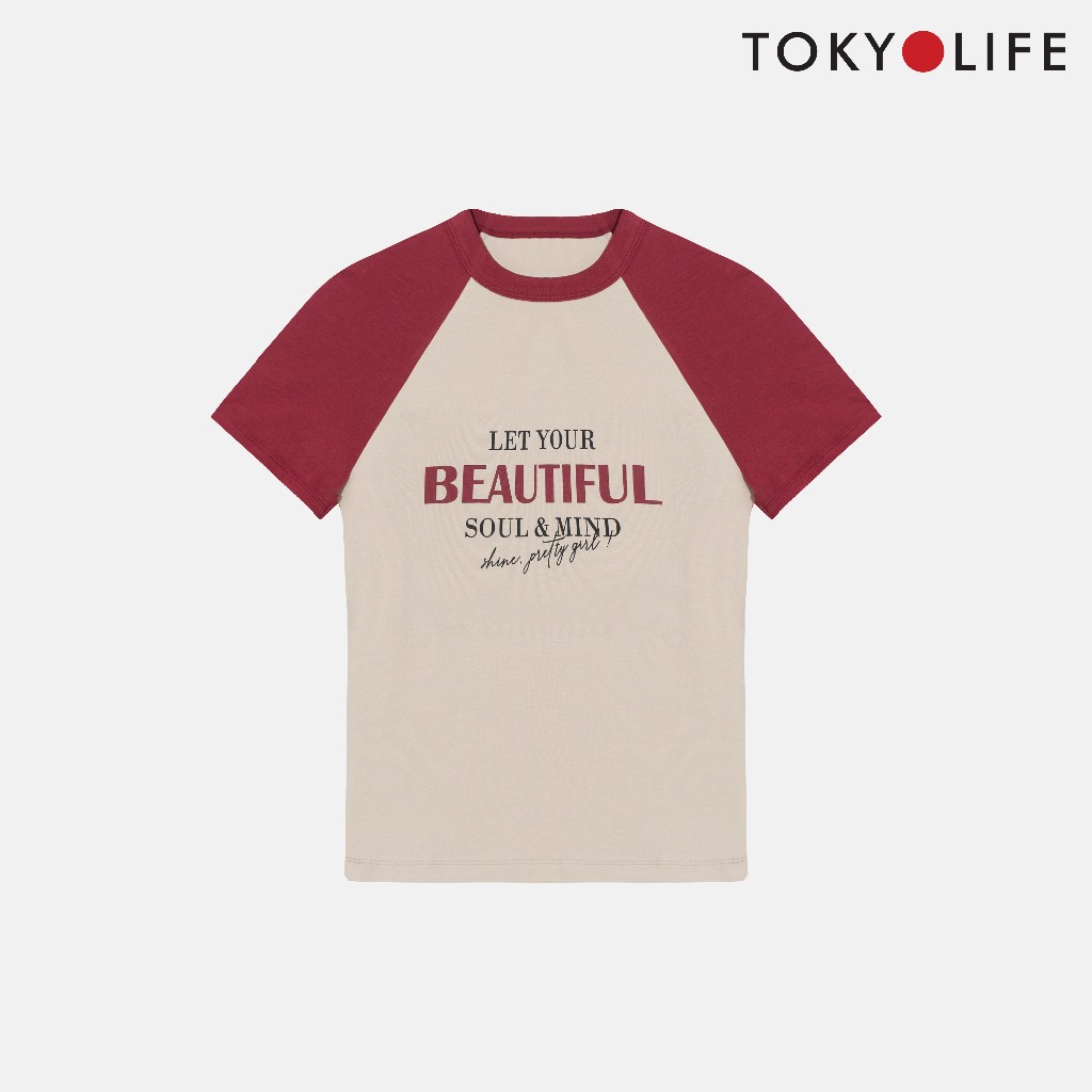 Áo Thun Nữ In Hình Trang Trí Co Giãn Thoải Mái 40003538 - TOKYOLIFE
