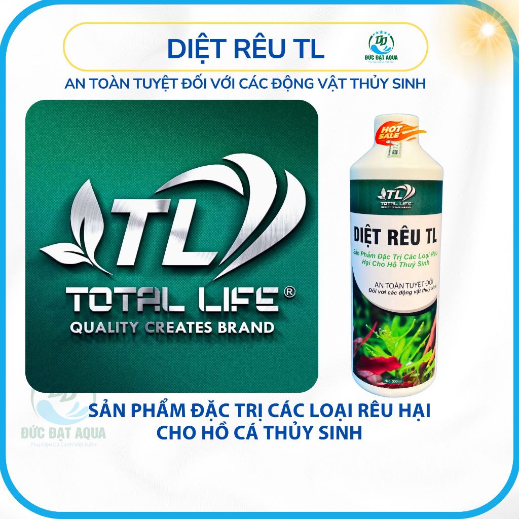 Diệt Rêu TL 100-250-500ML - Hỗ Trợ Phòng Và Xử Lý Rêu Hại Thủy Sinh, AN TOÀN VỚI ĐỘNG VẬT THỦY SINH 8
