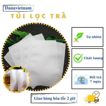 Túi lọc trà,set 100 gói, 150 gói, 200 gói, túi lọc trà thảo dược, cà phê, không dây rút Danavietnam túi lọc trà tiện lợi