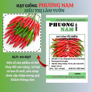40 Hạt - Hạt Giống  Ớt  Hiểm F1 Phương Nam