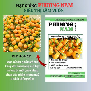 40 Hạt - Hạt Giống Ớt Mắc Nhất Thế Giới Peru Phương Nam
