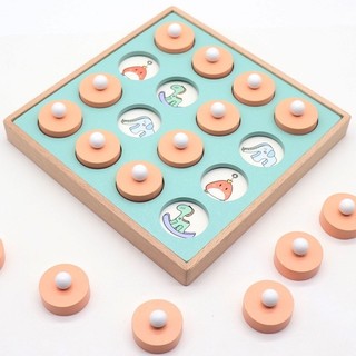 Đồ Chơi Lật Hình Luyện Trí Nhớ Bằng Gỗ Montessori 12 Chủ Đề Xương Rồng Nhỏ
