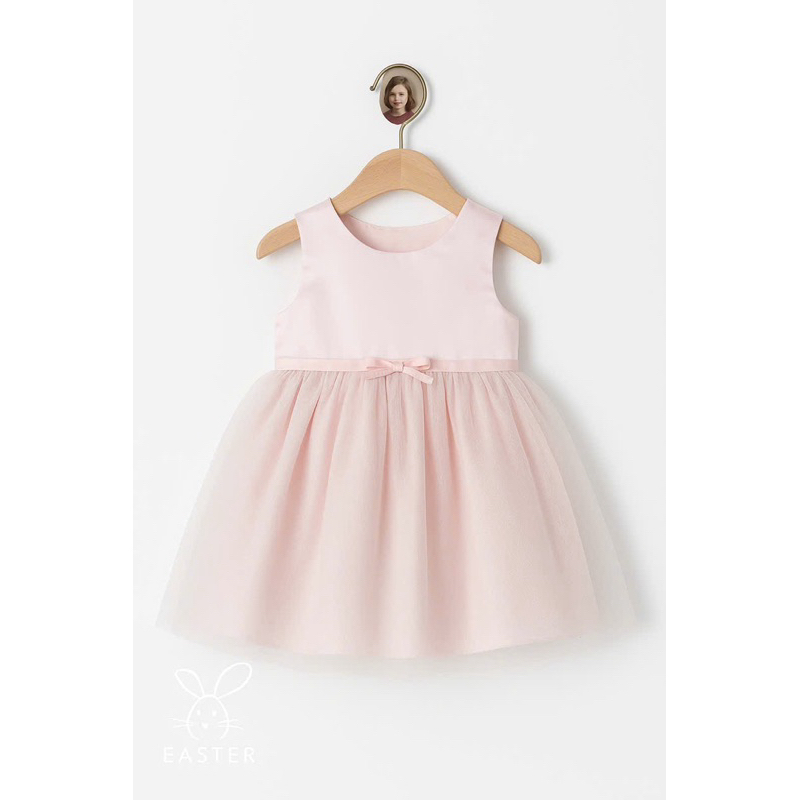 Váy Đầm Bé Gái C6513 Xuất Dư Sát Nách Size 6M (4-6kg) Phong Cách Công Chúa Nhí