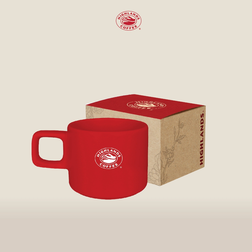 Ảnh COMBO 2 gói cà phê rang xay Truyền Thống Highlands Coffee 200g và 1 Ly sứ (đỏ/trắng ngẫu nhiên) 1