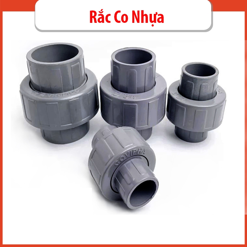 Rắc Co Nhựa PVC, Khớp Nối Sống Nhựa 21, 27, 34, 42, 49, 60, | Shopee ...