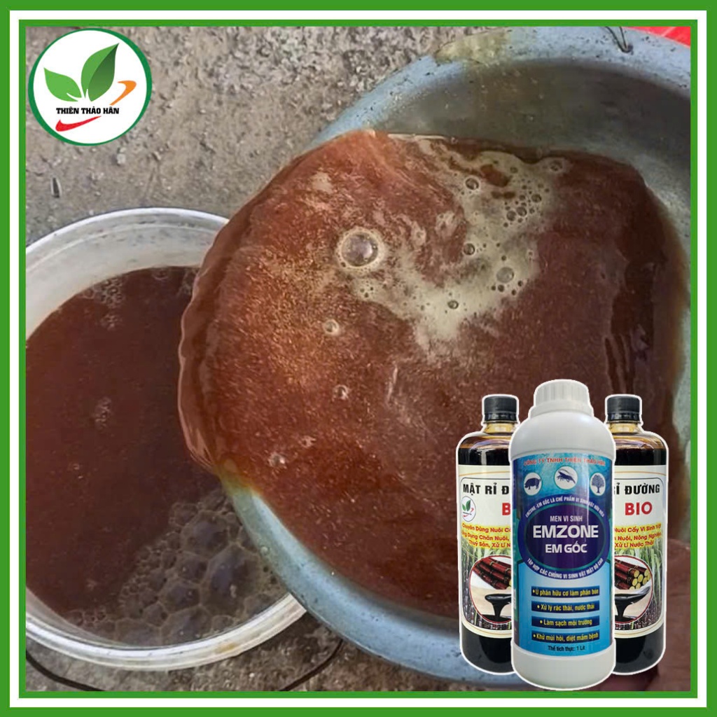 Combo 2 chai mật 1 Lít  ( Mật Loại 1 )+ 1 chai Emzone 1 Lít