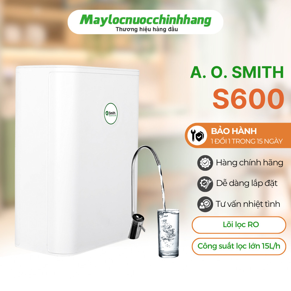 Review Máy Lọc Nước A.O. Smith S600 RO Side Stream - Giá, Ưu Nhược Điểm