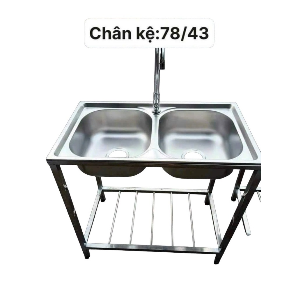 chậu rửa hai hộc combo đầy đầy đủ