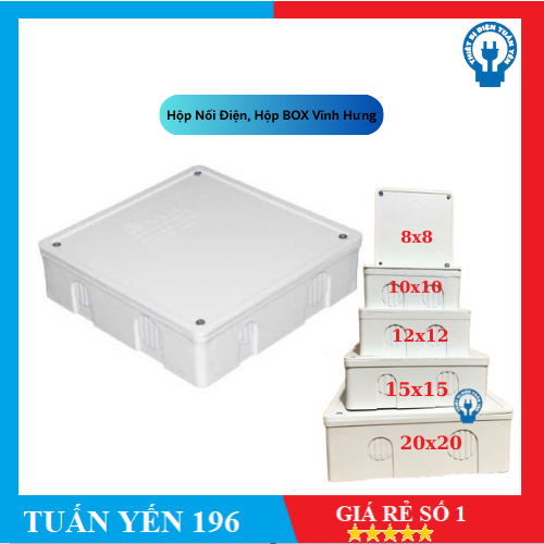 Hộp Nối Điện, Hộp BOX Vĩnh Hưng 80x80,100x100x150x150x200x200mm nhiều ...