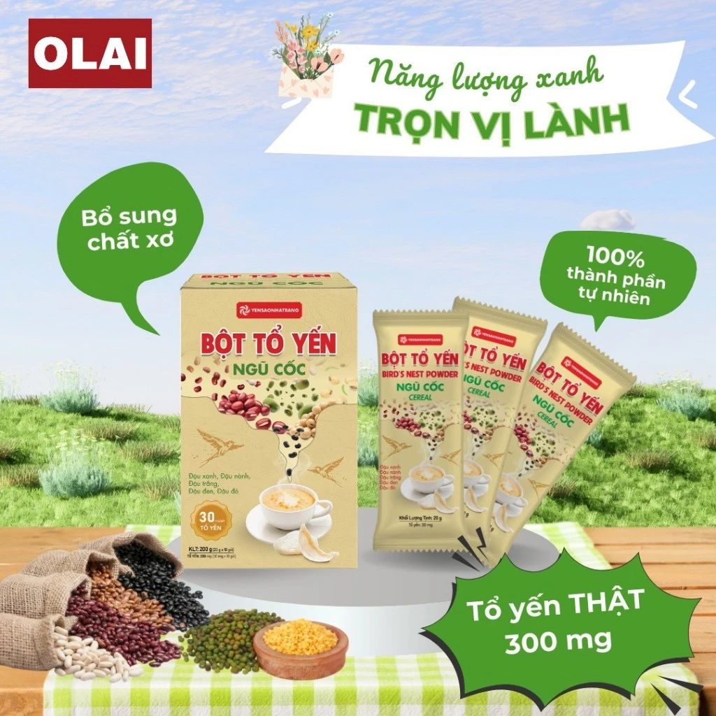 Bột tổ yến ngũ cốc - Cung cấp năng lượng, vitamin, khoáng chất và chất xơ dồi dào