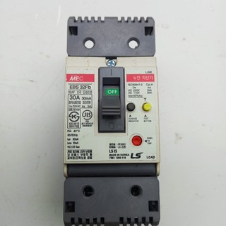 Aptomat chống giật 30A - dòng rò 30mA 220v - cb chống giật ,attomat,cầu dao tự động chống rò,MEC LS HÀN QUỐC