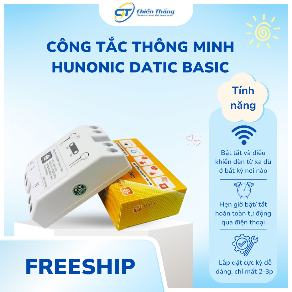 [Huninonic Datic Basic] Công Tắc Thông Minh Wifi Giá Rẻ | Điều Khiển Từ ...