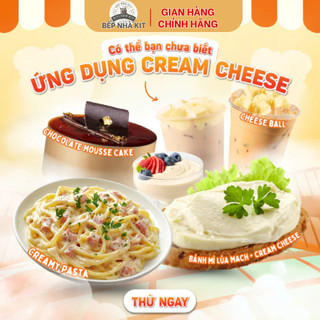 Hỏa Tốc-Phô Mai Kem Tomato T&P, Cream Cheese Nguyên Liệu Nhập Khẩu Tây Ban Nha| Bếp Nhà Kit