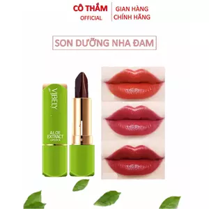 Son dưỡng Nha đam 3in1 VIBELY lâu trôi, khử thâm môi, dưỡng ẩm mềm môi