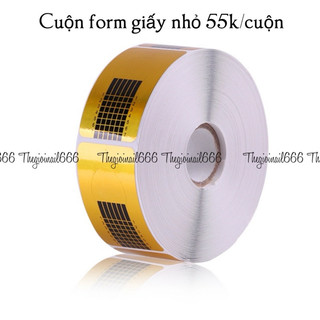 Cuộn Giấy Form Đắp Bột Gel 2 Size (Nhỏ và Lớn) – Phụ Kiện Làm Móng Chuyên Nghiệp