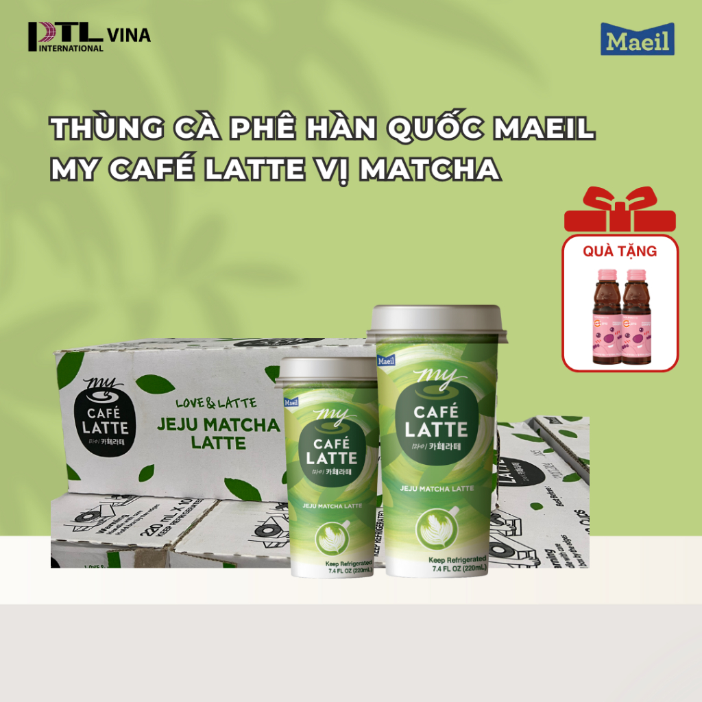 Ảnh Cà phê Latte MAEIL Hàn Quốc uống liền pha sẵn tiện lợi tỉnh táo đủ vị dạng thùng 10 cốc 4