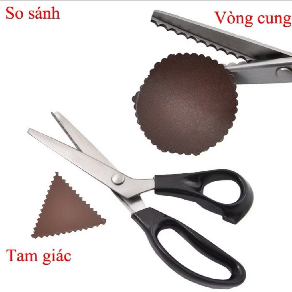 Kéo răng cưa , kéo viền vải TC-230 chống tưa xù HÀNG NHẬP KHẨU CAO CẤP, RẺ VÔ ĐỊCH