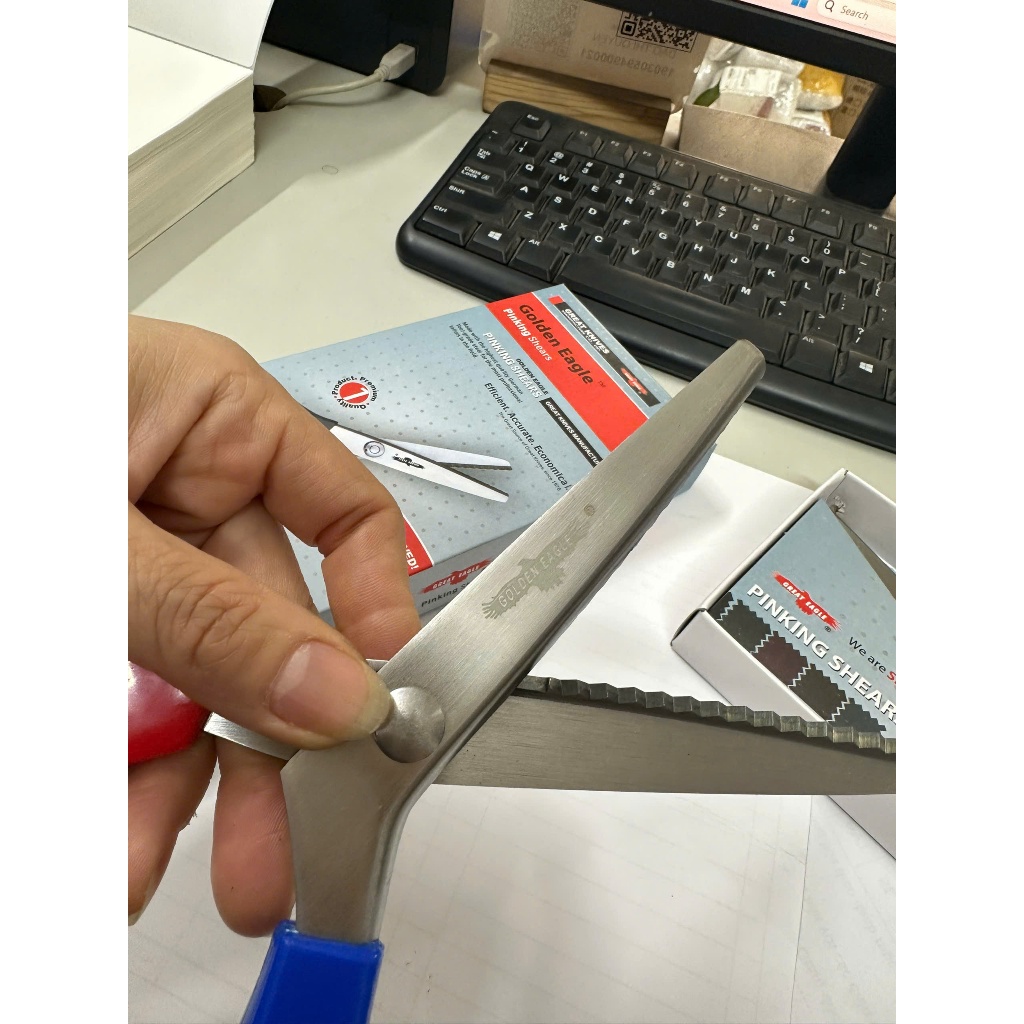 Kéo răng cưa , kéo viền vải TC-230 chống tưa xù HÀNG NHẬP KHẨU CAO CẤP, RẺ VÔ ĐỊCH