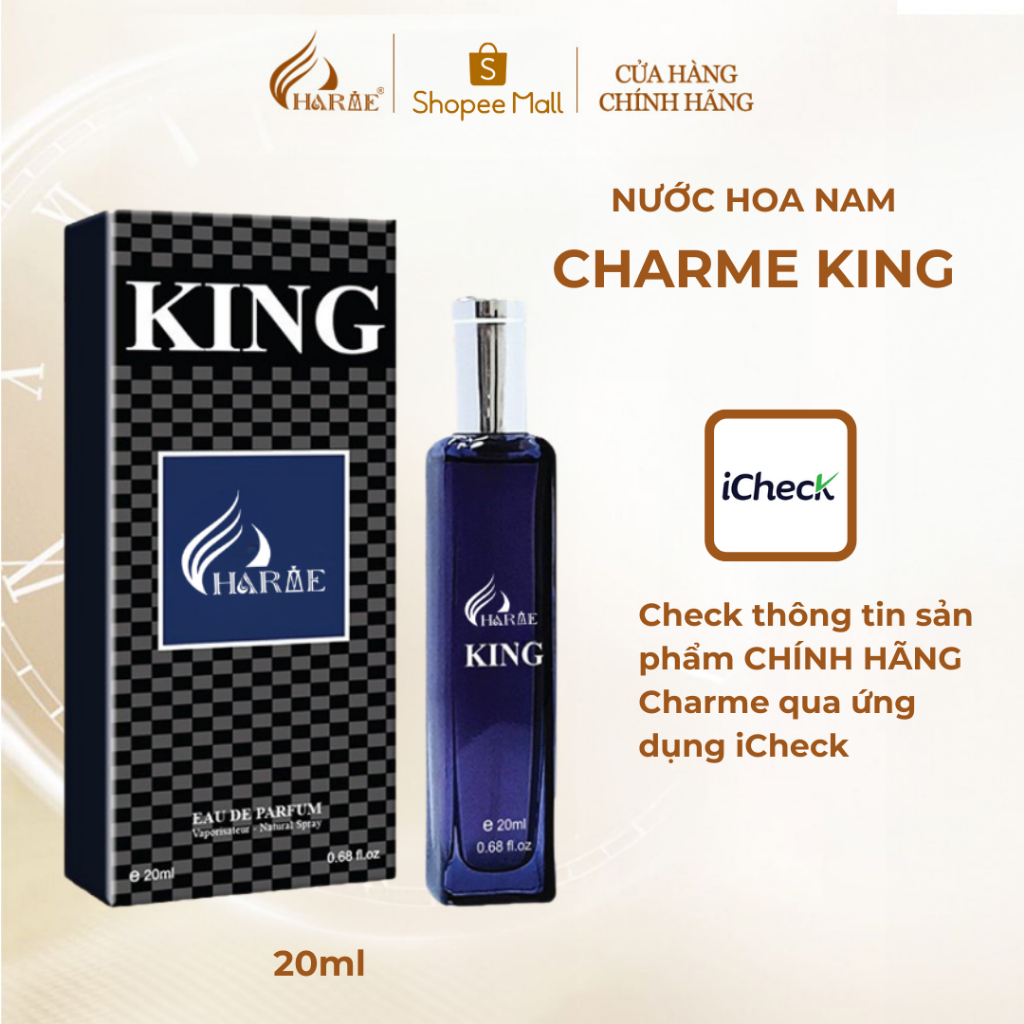 Ảnh Nước hoa nam lưu hương lâu, Charme King, dòng nước hoa chính hãng, hương gỗ hương đầy lôi cuốn, 20ml 2