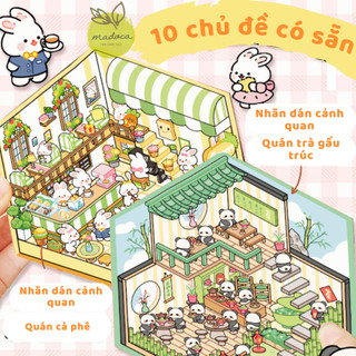 [TỔNG HỢP] Sticker 3D Chủ Đề Capybara, Thú Cưng, Cửa Hàng Mini - Dán Sổ Tay, Điện Thoại, Decor Cute
