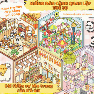 [TỔNG HỢP] Sticker 3D Chủ Đề Capybara, Thú Cưng, Cửa Hàng Mini - Dán Sổ Tay, Điện Thoại, Decor Cute