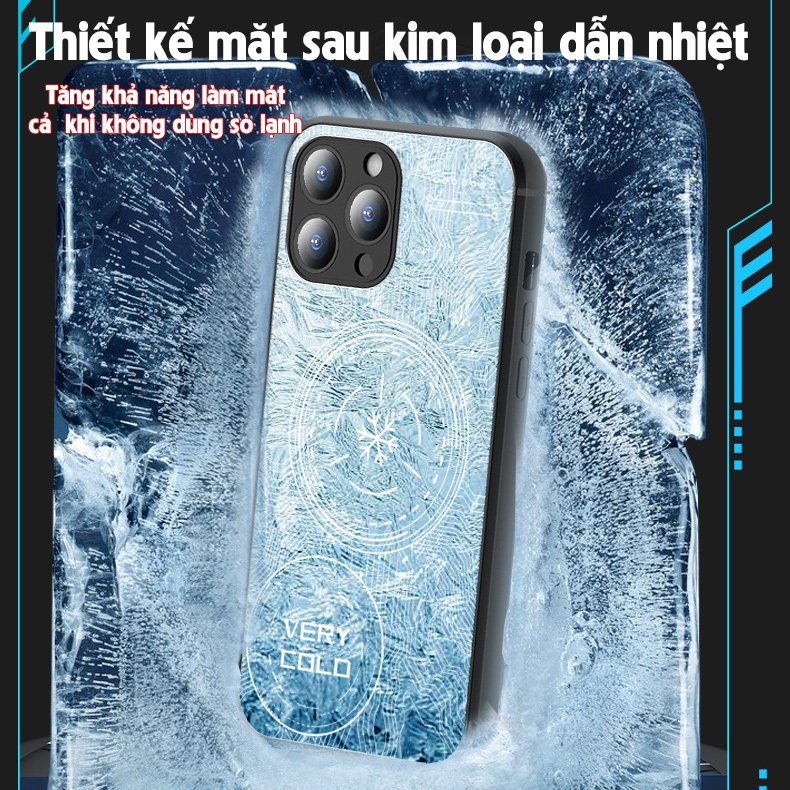 Ốp Lưng Tản Nhiệt, Ốp Điện Thoại Làm Mát Cho Táo XS-14PRM Có Hỗ Trợ Từ Tính Cooling Amor Chống Nước
