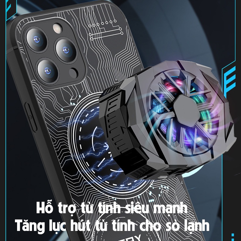 Ốp Lưng Tản Nhiệt, Ốp Điện Thoại Làm Mát Cho Táo XS-14PRM Có Hỗ Trợ Từ Tính Cooling Amor Chống Nước