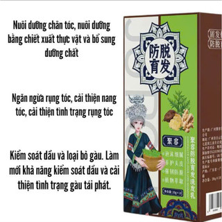 Hộp 10 Gói Dầu Gội Gừng Giúp Mọc Tóc, Giảm Gãy Rụng, Nuôi Dưỡng Chân Tóc Chắc Khỏe