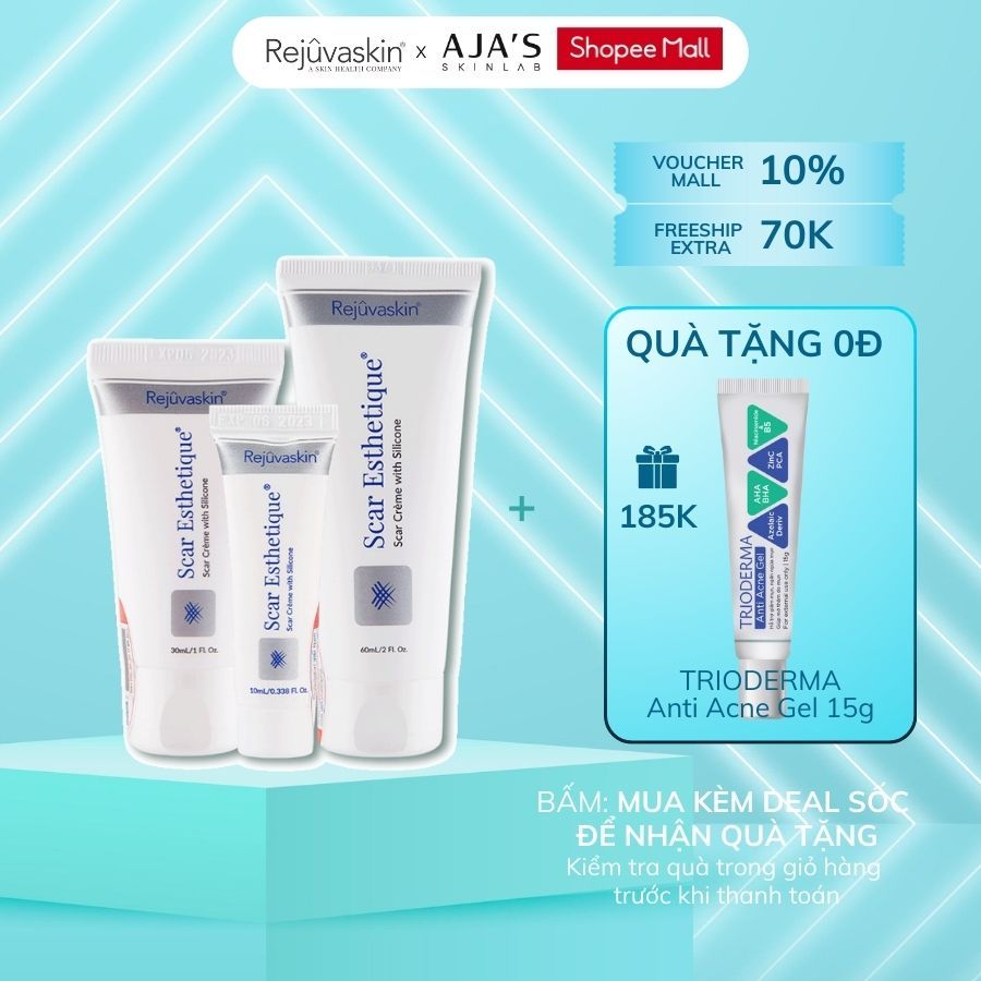 Ảnh Kem làm mờ sẹo thâm, lấp đầy sẹo rỗ, lõm Scar Esthetique REJUVASKIN 30ml 1