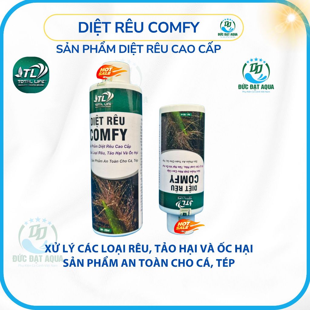 Diệt Rêu Hại COMFY -, Xử Lý Tất Cả Rêu Hại, AN TOÀN CHO CÁ VÀ TÉP CẢNH 6