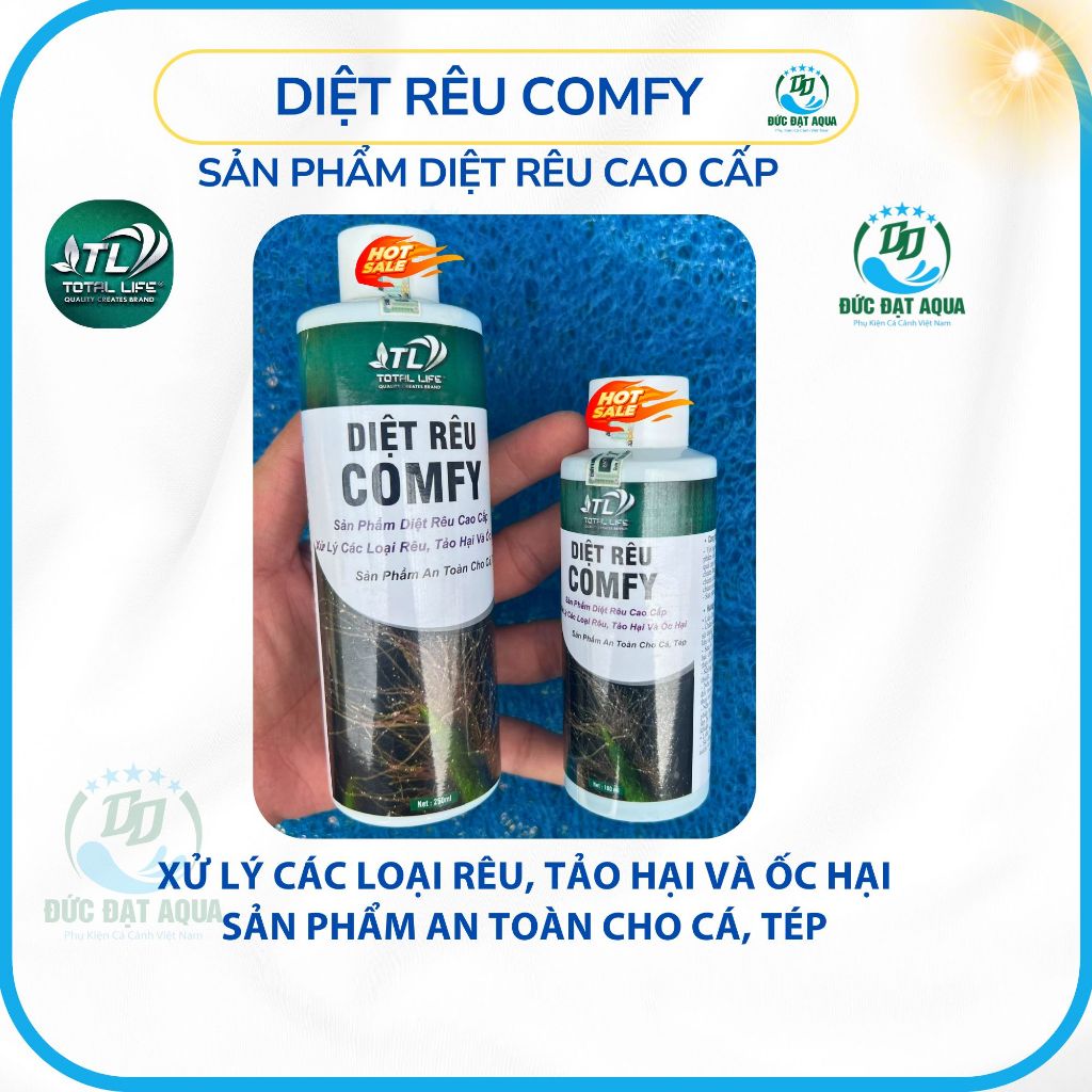 Diệt Rêu Hại COMFY -, Xử Lý Tất Cả Rêu Hại, AN TOÀN CHO CÁ VÀ TÉP CẢNH 5