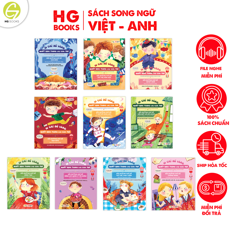 Ảnh Sách Song Ngữ 10 Chỉ Số Vàng Quyết Định Tương Lai của trẻ Kèm File Nghe 1