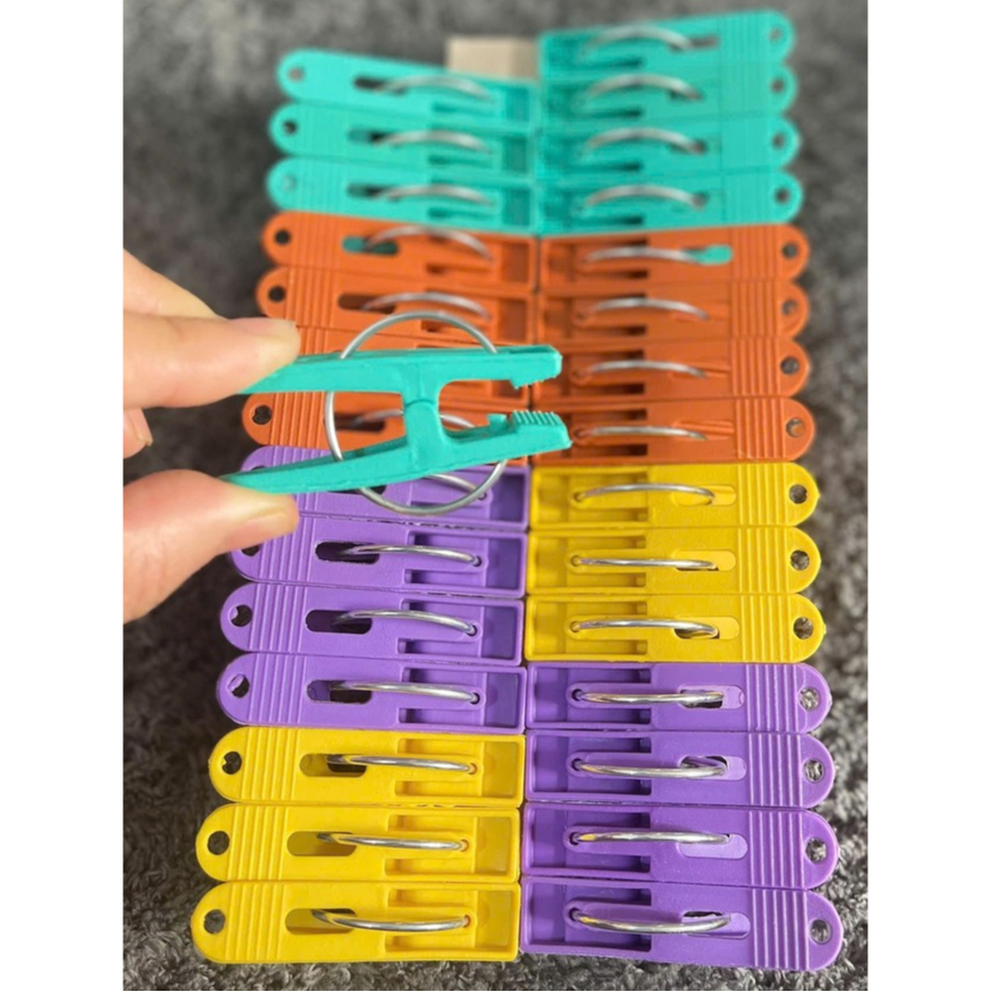 Vỉ 30 kẹp quần áo nhựa Cao Cấp - Kẹp phơi quần áo, phơi đồ