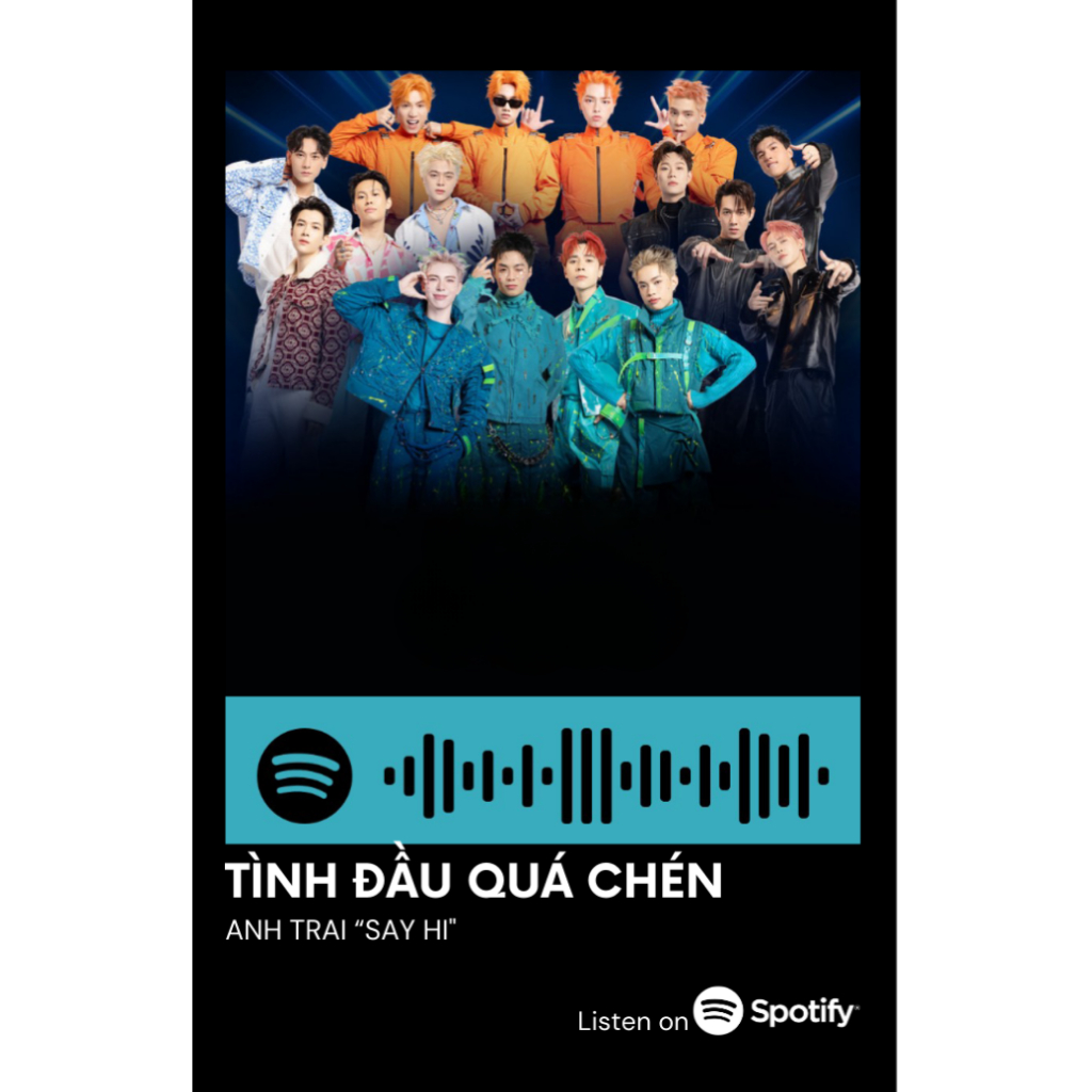 [Vui lòng đặt từ 2c]Thẻ Spotify chương trình Anh Trai Say Hi ( đọc mô tả )